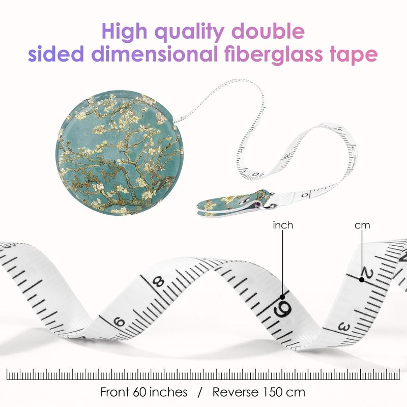 Gerkia Sewing Tape Measure，Colour Printed Small Retractable Soft Measuring Tape for Tailor Cloth Fabric Body Measurements. - Image 5